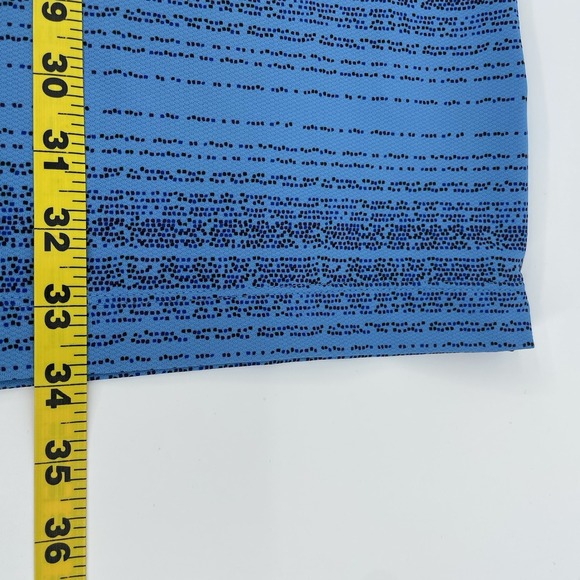 Vintage Nike Golf Men's XL Blue Polo Shirt FIT DRY Micro Print Made in Taiwan - Picture 11 of 11